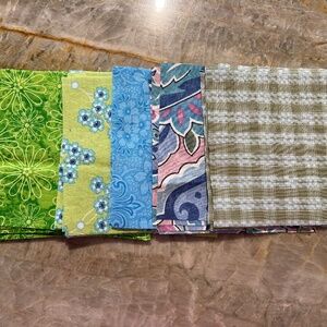 40 Precut 5" Quilt Squares Assorted Fabric Charm Pack